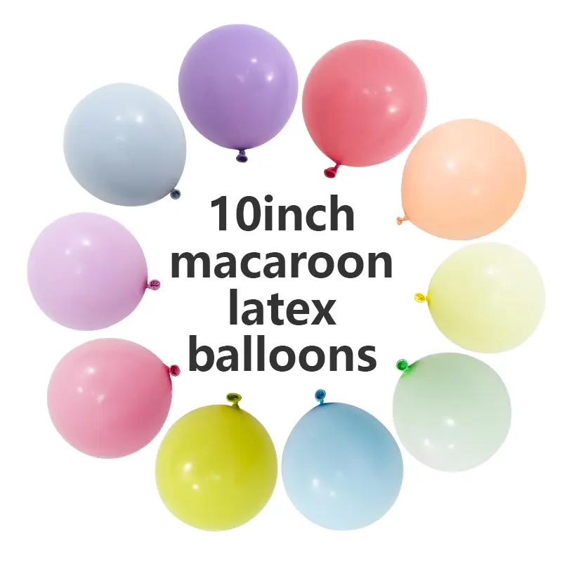 10 Inch Macaron Latex Balloons