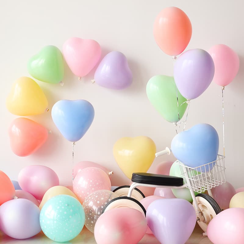 12 Inch Heart Latex Balloons