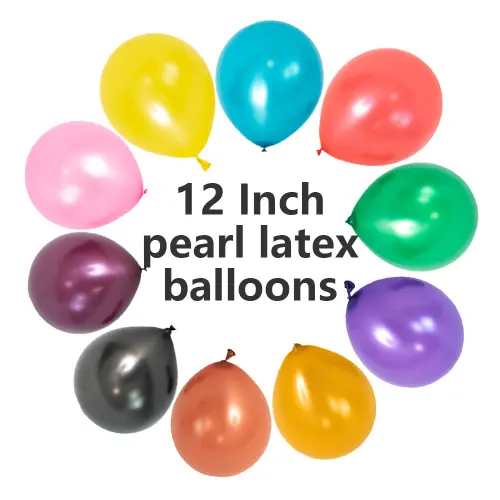 12 Inch Pearl Latex Balloons
