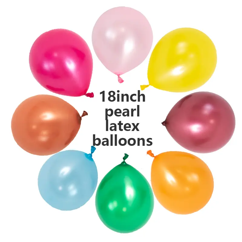 18 Inch Pearl Latex Balloons