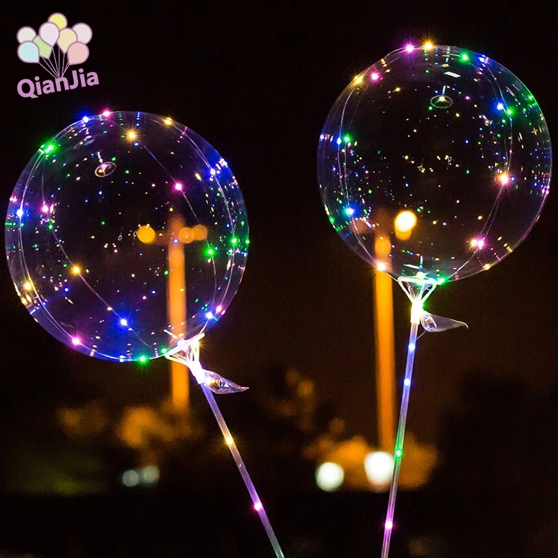 The production method of LED BOBO balloons.