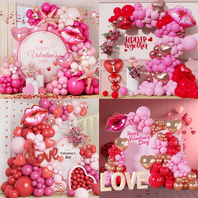 What new styles are there for Valentine's Day balloon arches?