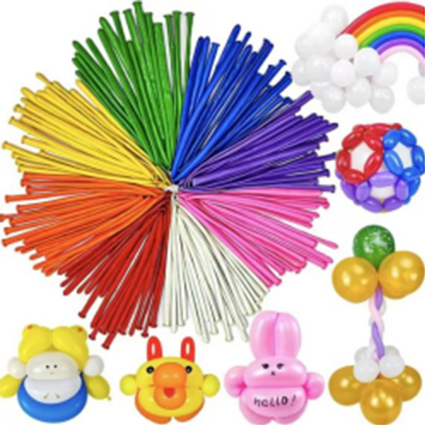 Why can modelling balloons create a variety of shapes?