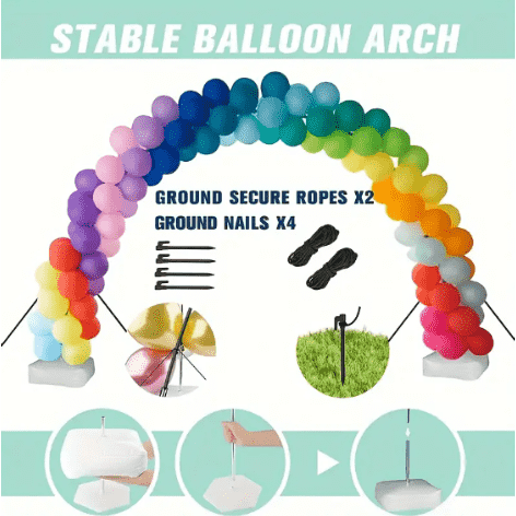 Can balloon arch stay outside