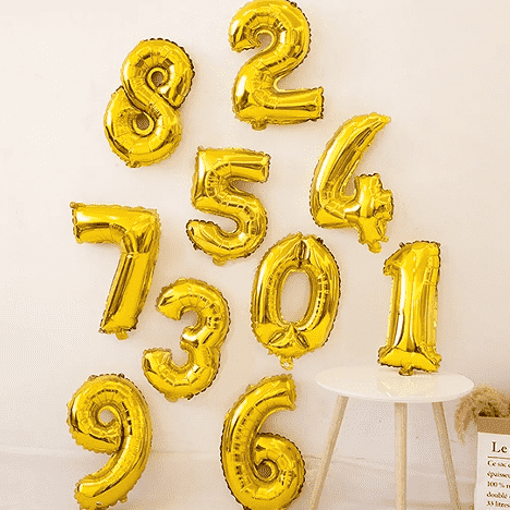 Where can you get number balloons