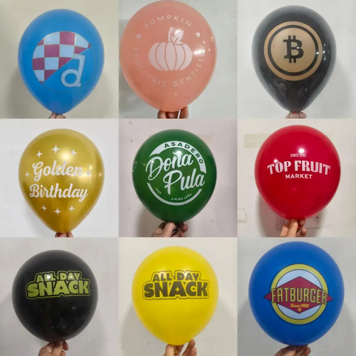 Can samples of custom printed balloons be free?