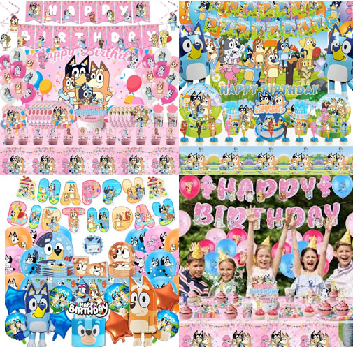 Bluey Party decoration set