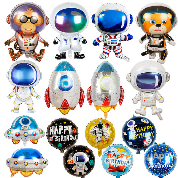 Cartoon Space Astronaut Foil Balloon