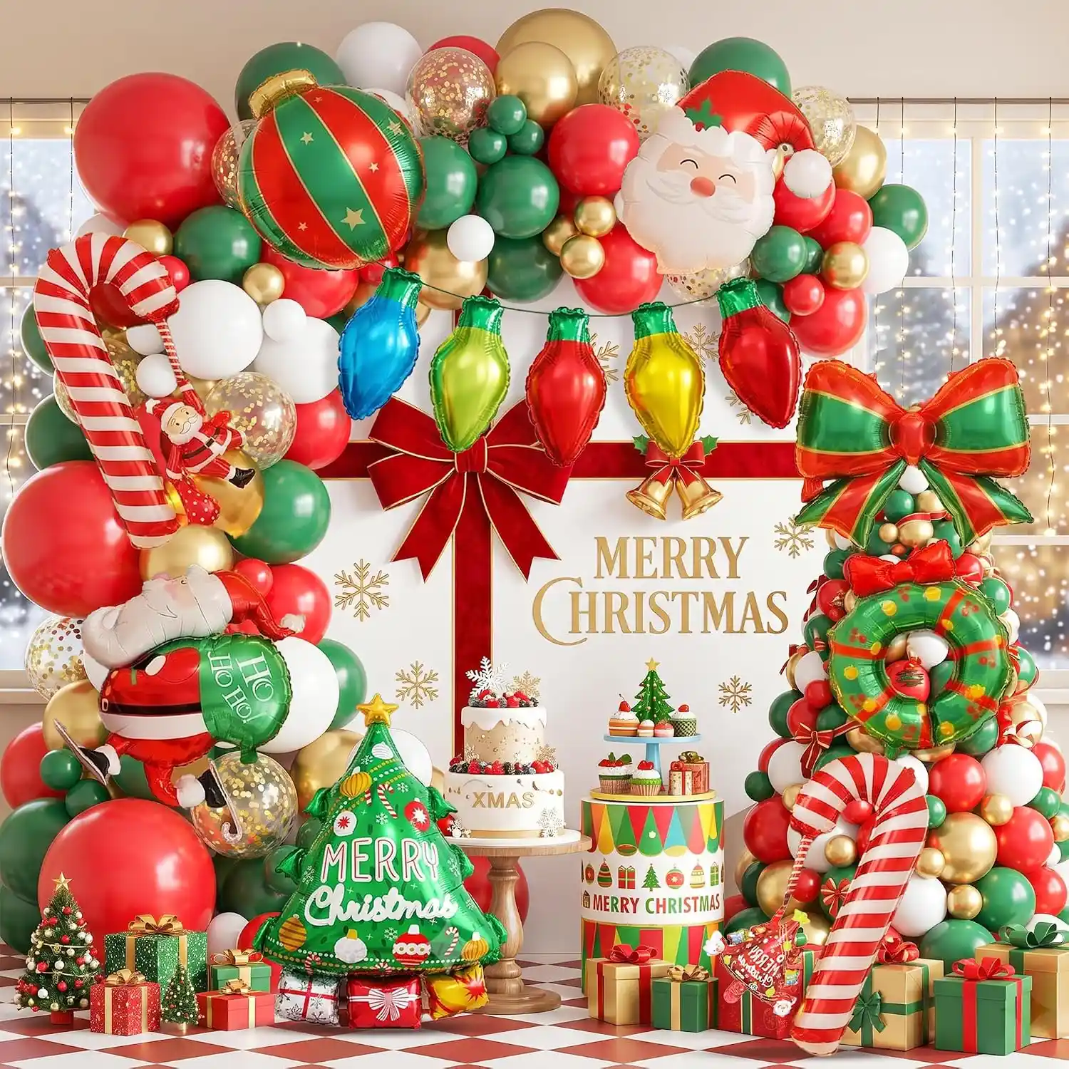 Christmas Balloon Garland Arch Kits