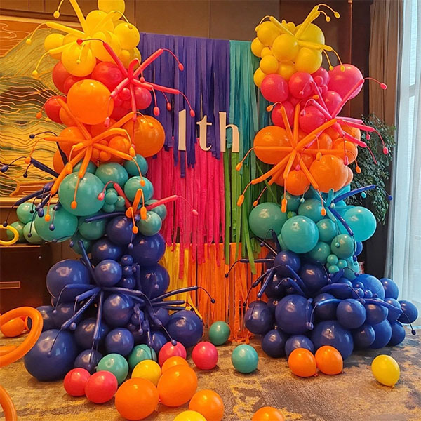 colorful balloon arch kits