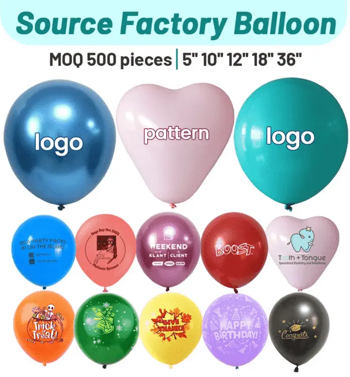 Custom Logo Latex Balloons