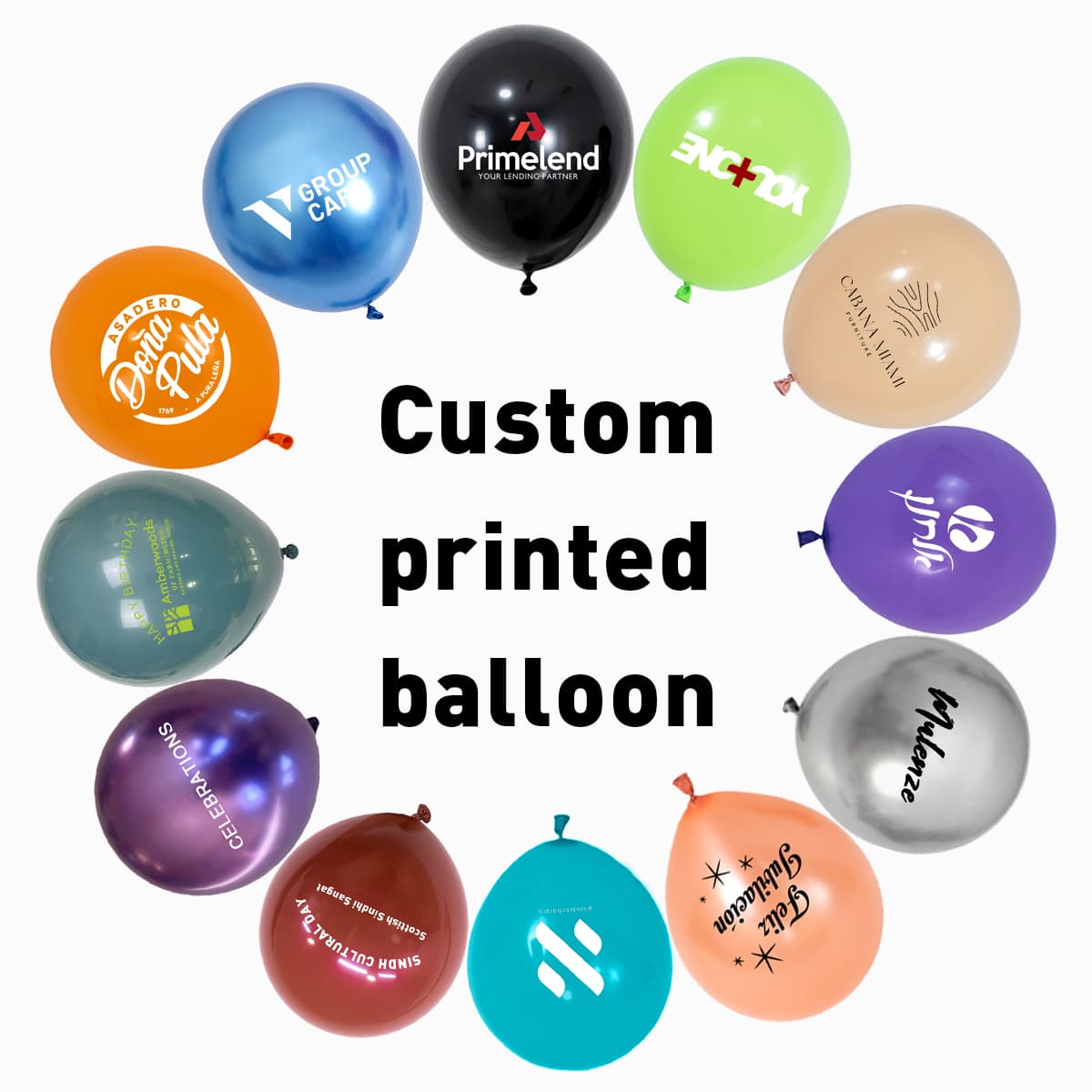 Custom Logo Printed Latex Balloons