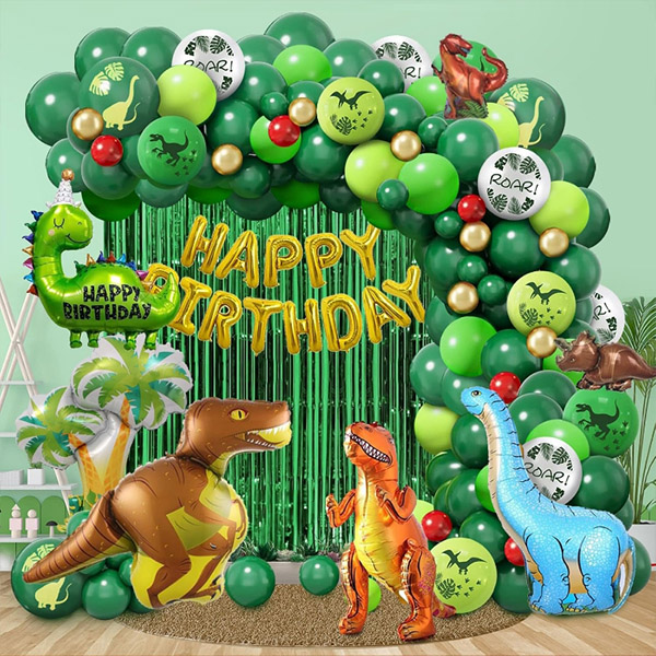 Dinosaur balloon garland