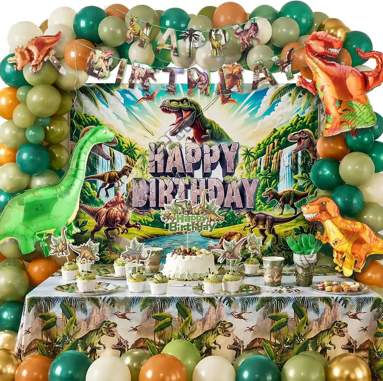 Dinosaur Birthday Balloon Decorations