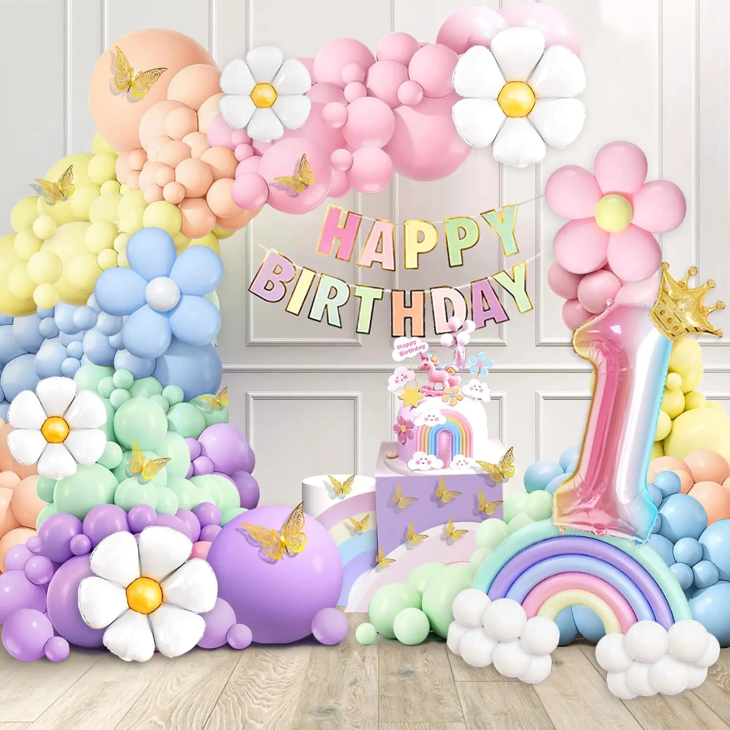 first birthday balloon decorations