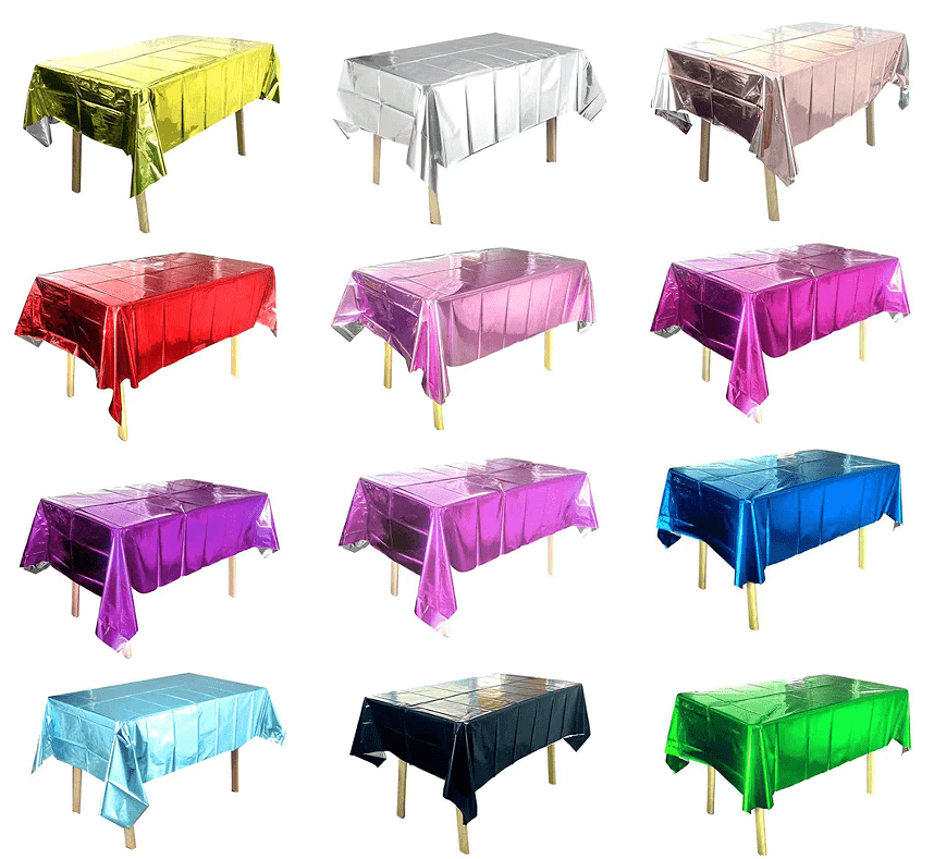 Foil tablecloth
