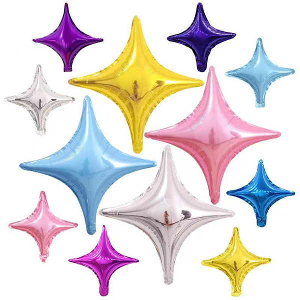 Four Angle Star Foil Balloons