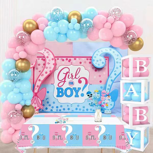 Gender Reveal balloon Garland kit
