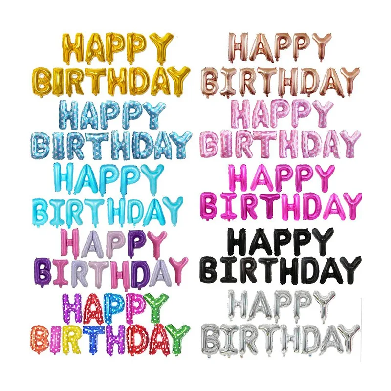 Happy Birthday Foil Balloons