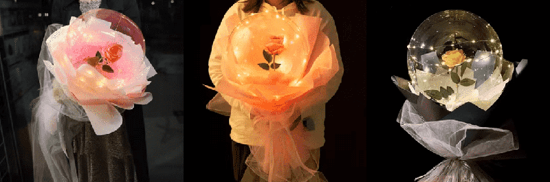 Rose bobo balloon