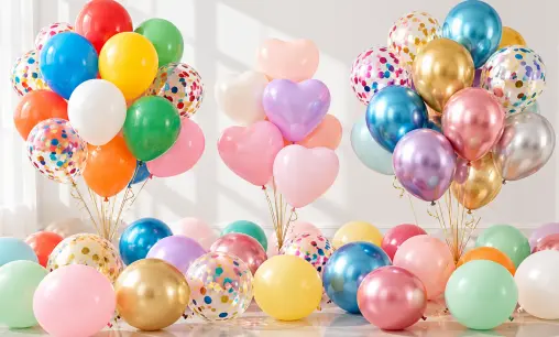 Wholesale Latex Balloons in matte metallic macaron pearl and retro finishes from Borun Balloon Factory