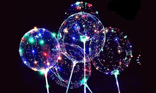 Rose Bobo Balloons lighted Bobo Balloons and Bobo Balloons with cartoon stickers from Borun Balloon Factory