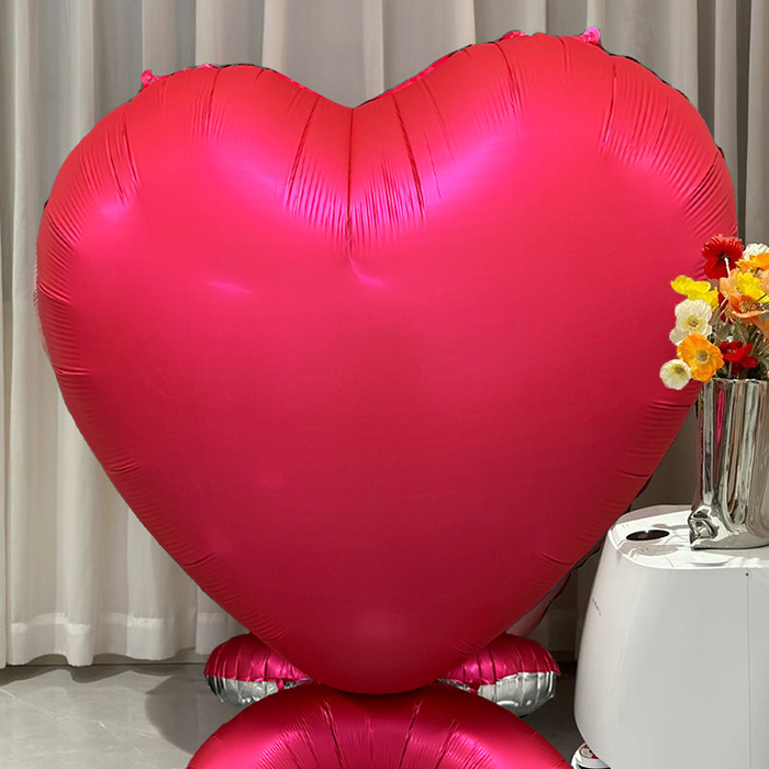 Large red heart balloon