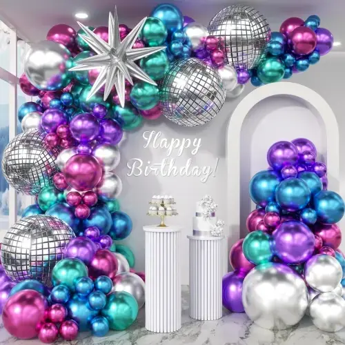Metallic Balloon Arch