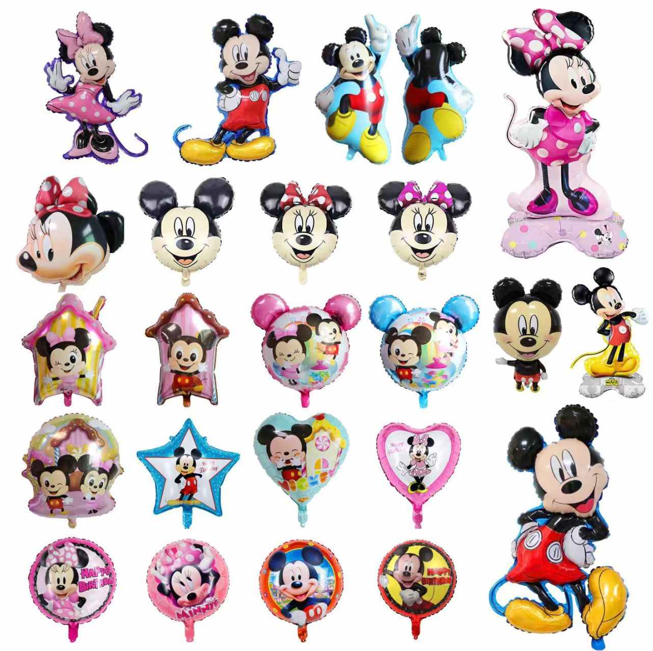 Mickey and Minnie Foil Balloons
