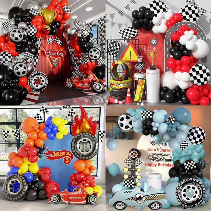 Racing car balloon arch kit
