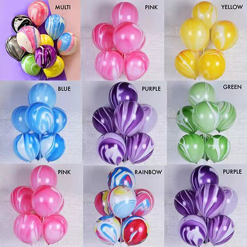 Rainbow Tie Dye latex Balloons