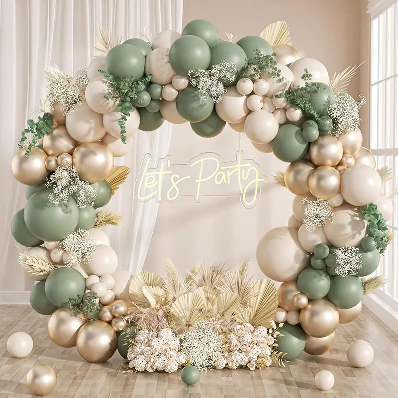 retro balloon party decoration set