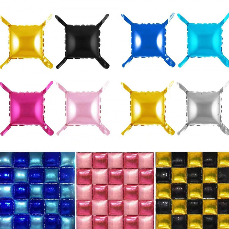 Square foil balloons