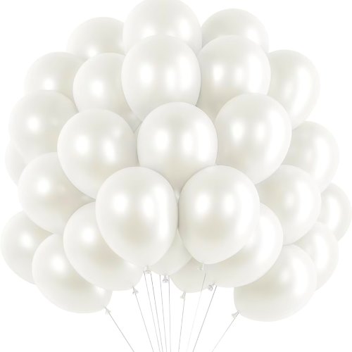 White Pearl Color Balloons