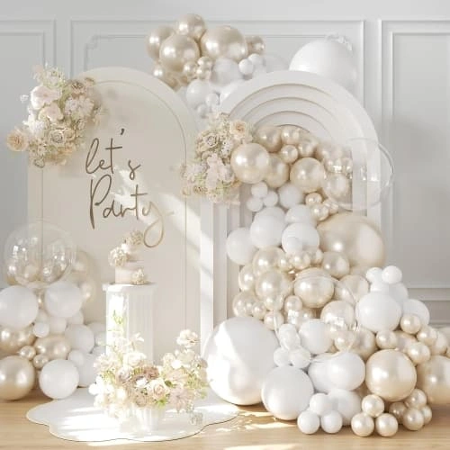 White Wedding Balloon Arch