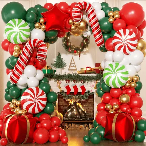 Xmas balloon arch